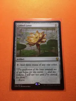 MTG Magic The Gathering Gilded Lotus DOM Rare Artifact Mana Rock - Image 1