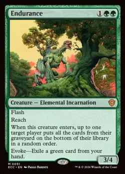 X 1 Endurance NM-M Commander Lorwyn Eclipsed 051 MTG Magic The Gathering - Image 1