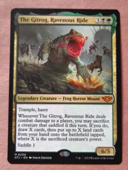 1x The Gitrog, Ravenous Ride **NEAR MINT** **UNPLAYED** MTG - Image 1