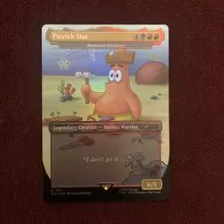 Patrick Star - Barktooth Warbeard (Rainbow Foil) Secret Lair Drop Foil - Image 1