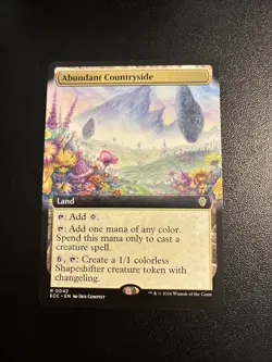Abundant Countryside (Extended Art) 42 Commander: Lorwyn Eclipsed NM MTG - Image 1