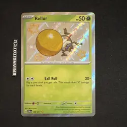 Pokemon Rellor 108/091 SV: Paldean Fates Shiny Rare Basic Holo Card English NM - Image 1