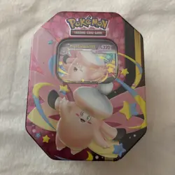 Pokemon TCG Mega Moonlit Tin- Mega Clefable SEALED (2026) - Image 1