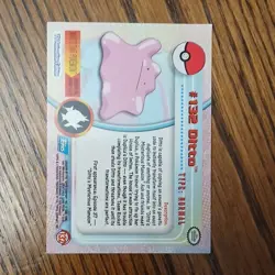 Topps Pokemon Topps Series 1 Ditto #132 Holo Pokemon Card English - Image 2