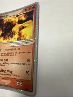 Moltres EX 031 Black Star Promo 2005 Collector's Window Pokemon TCG Card DAM - Image 2