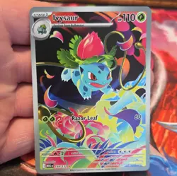Pokemon TCG Ivysaur 134/132 ME01 Illustration Rare Holo Full Art EN 110HP - Image 1