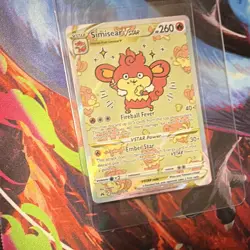 Pokemon TCG Simisear VSTAR GG37/GG70 Crown Zenith Galarian Gallery Holo EN - Image 1