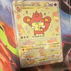 Pokemon TCG Simisear VSTAR GG37/GG70 Crown Zenith Galarian Gallery Holo EN - Image 2