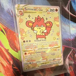 Pokemon TCG Simisear VSTAR GG37/GG70 Crown Zenith Galarian Gallery Holo EN - Image 3