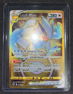 Pokemon TCG Silver Tempest Lugia VSTAR Gold 211/195 Card NM-M - Image 1