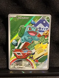 Pokemon Bulbasaur 037 First Partner Illustration Full Art Holo Promo. Pl001643 - Image 1