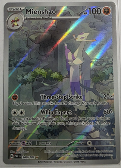 Pokemon TCG Mienshao Illustration Rare Card 200/182 Free Shipping - Image 1