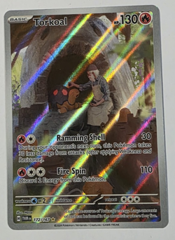 Torkoal 172/167 Illustration Rare Twilight Masquerade English Pokemon TCG - Image 1
