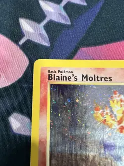 Pokemon TCG Gym Heroes 1/132 Holo Rare Card Blaine's Moltres - Image 2