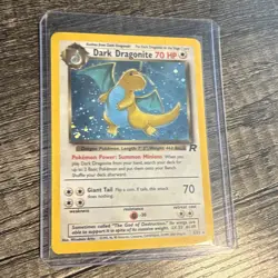 2000 POKEMON TCG TEAM ROCKET DARK DRAGONITE HOLO RARE 5/82 UNLIMITED EN - Image 1