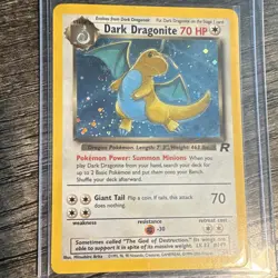 2000 POKEMON TCG TEAM ROCKET DARK DRAGONITE HOLO RARE 5/82 UNLIMITED EN - Image 3
