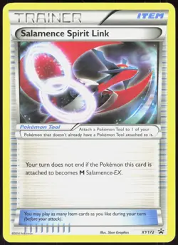XY Promo Salamence Spirit Link XY172 Promo Pokemon NM/M - Image 1