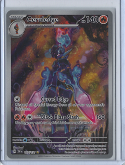Pokemon TCG Ceruledge 197/191 Sv08 Surging Sparks Illustration Rare Holo - Image 1