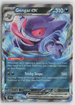 Gengar ex 104/162 Double Rare Temporal Forces Pokemon NM - Image 1