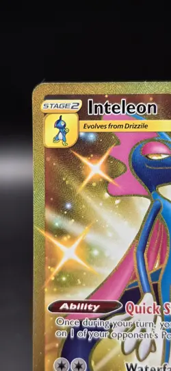 Pokemon Card Inteleon 227/203 Gold Secret Rare Evolving Skies Near Mint A2 - Image 2