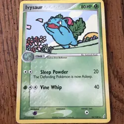 Pokemon TCG Ivysaur Regular Uncommon EX Crystal Guardians 34/100 VLP - Image 1