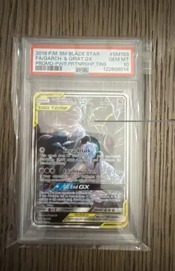 2019 Pokemon P.M. S.M. Black Star Promo Garchomp & Giratina GX SM193 Sm Holo - Image 1