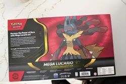 POKEMON TRADING CARD GAMES MEGA LUCARIO EX FIGURE COLLECTION BOX - Image 2