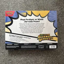 Pokemon TCG: Mega Evolution Ascended Heroes Mega Feraligatr ex Box Brand New - Image 3