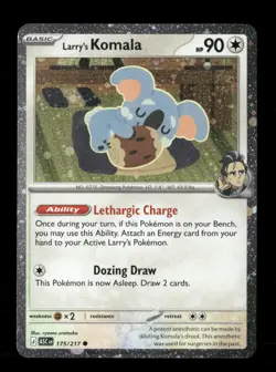 Larry's Komala (Cosmo Holo) 175/217 Holo Miscellaneous Cards NM/M Pokemon - Image 1