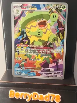 Ludicolo 095/094 Me02: Phantasmal Flames Holo Pokemon TCG NM - Image 1