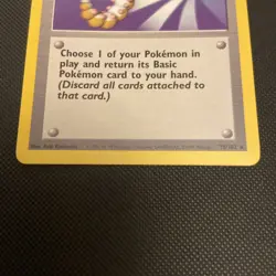 Scoop Up 078/102 Base Set ; Pokemon - Image 3