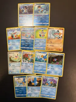 Pokemon Card Lot 13 Mudkip Marshtomp Swampert Cards Holo Rare Vintage - Image 1
