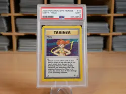 Pokemon MISTY 18/132 | HOLO RARE | PSA 9 | Mint | Gym Heroes | 2000 - Image 1