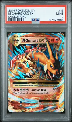 Pokemon M CHARIZARD EX 13/108 HOLO PSA 9 | Mint | XY Evolutions | 2016 - Image 1