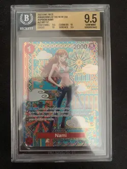 One Piece TCG Nami SP Alternate OP05 BGS 9.5 Beckett Gem Mint - Image 1