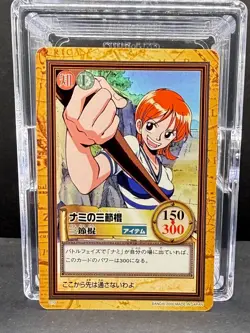 Nami c77 One Piece Carddass Hyper Battle 2000 Vintage Bandai Card - Image 1