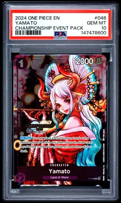 One Piece Yamato P-046 PSA 10 | Gem Mint | Championship Event Pack | 2024 - Image 1