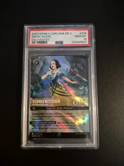 2023 Disney Lorcana DE 2 Enchanted #206 / Schneewittchen/Snow White PSA 10/POP 9 - Image 1