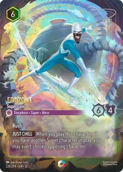 Disney Lorcana Wilds Unknown Frozone - Enchanted Holo Foil 226/204 NM - Image 1