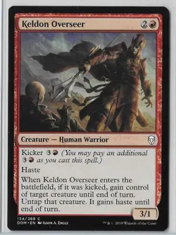 MTG Keldon Overseer Dominaria (DOM) Common Magic Card #134/269 Unplayed - Image 1