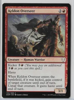 MTG Keldon Overseer Dominaria (DOM) Common Magic Card #134/269 Unplayed - Image 2