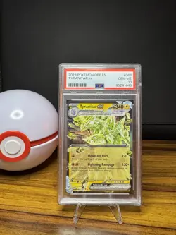 2023 Pokemon OBF Tyranitar GX Card PSA 10 Gem MT Graded - Image 1
