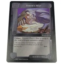 MIDDLE-EARTH CCG MECCG THROR'S MAP AGAINST THE SHADOW ATS UNCOMMON LOTR CARD - Image 1