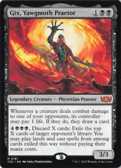 Gix, Yawgmoth Praetor M Commander: Tarkir: Dragonstorm 181 NM - Image 1