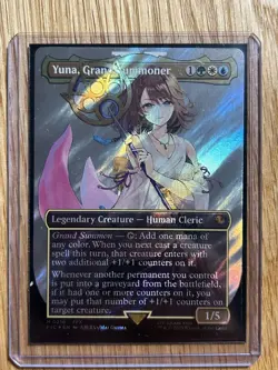 Yuna, Grand Summoner - Surge Foil Extended Art 2025 NM MTG Final Fantasy, MINT - Image 2