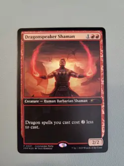 MTG *FOIL* Dragonspeaker Shaman WPN Commander Party promo. LP or better. Magic. - Image 1