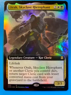 MTG 1x FOIL EXTENDED ART Orah, Skyclave Hierophant 369 Zendikar Magic the x1 NM - Image 1