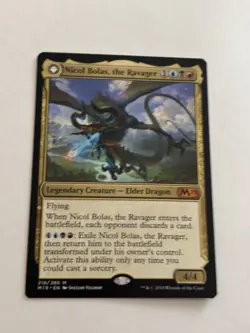 Nicol Bolas, the Ravager Nicol Bolas, the Arisen M19 MTG - Image 2