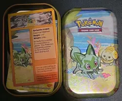 Sprigatito Empty Mini Tin Pokemon Storage No Packs Paldea Friends - Image 1
