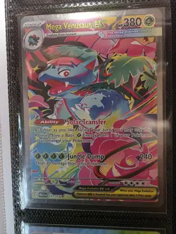 Mega Venusaur EX 177/132 ME01 Mega Evolution Full Art Holo Ultra Rare ENG - Image 1